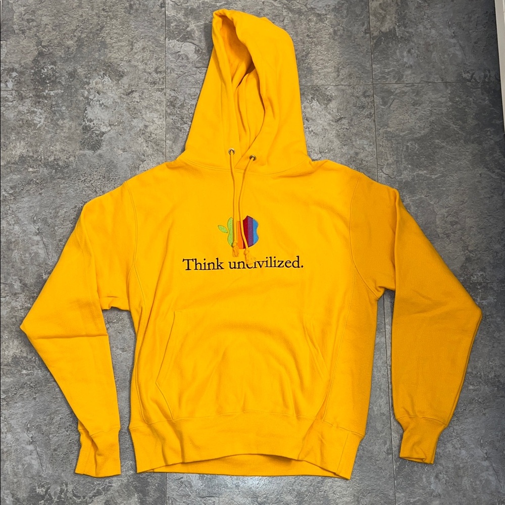 Men’s Uncivilized Champion Gold Hoodie (Medium)